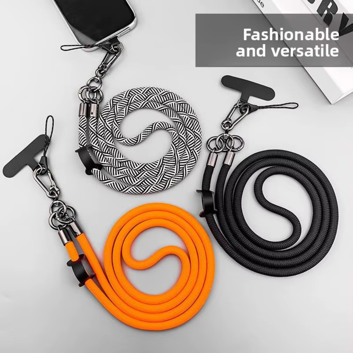 Crossbody Lanyard Neck Strap Case - Universal Bold Long Detachable Mobile Phone