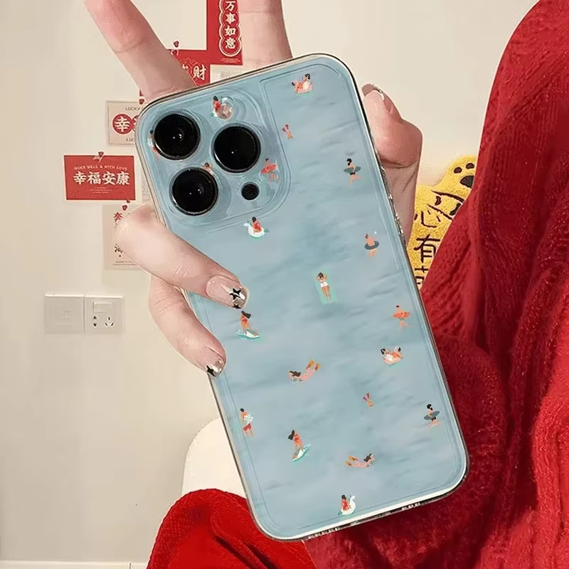 Summer Swimming Pattern Phone  - огляд і ціна Clear Shockproof Bumper Case