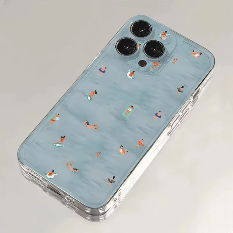 Summer Swimming Pattern Phone  - огляд і ціна Clear Shockproof Bumper Case