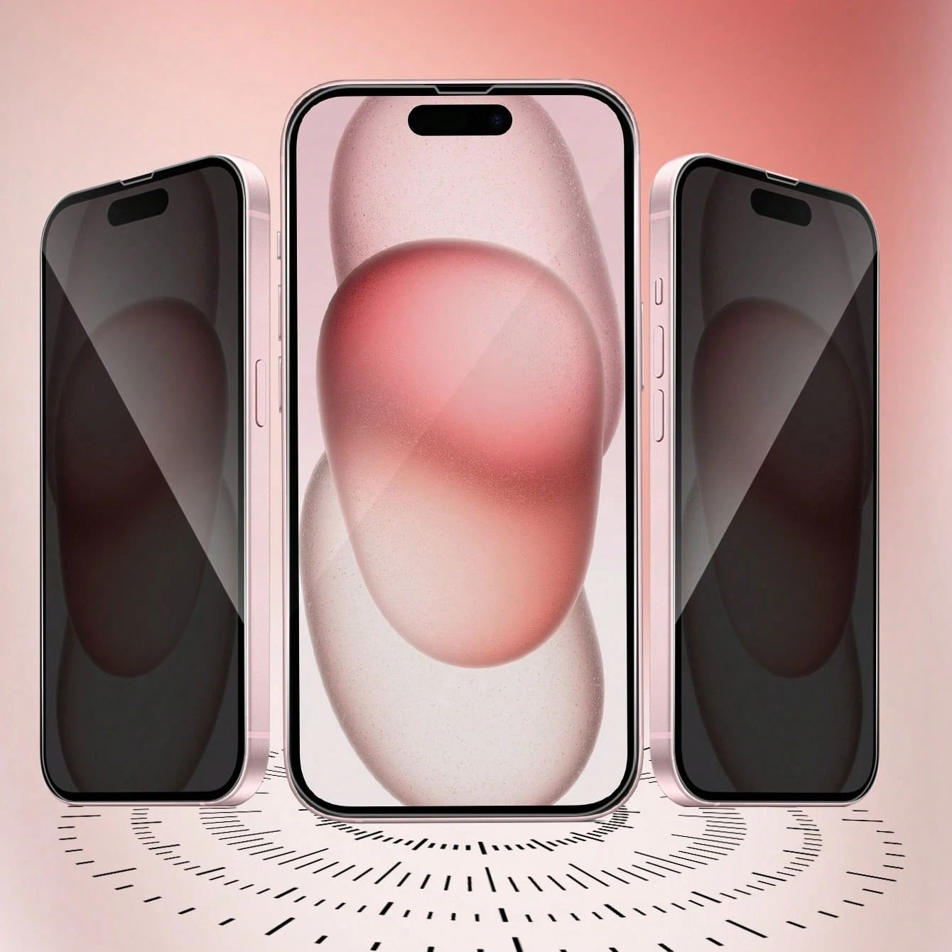 3pcs Privacy Screen Protector, - огляд і ціна Anti Spy Privacy Glass Case