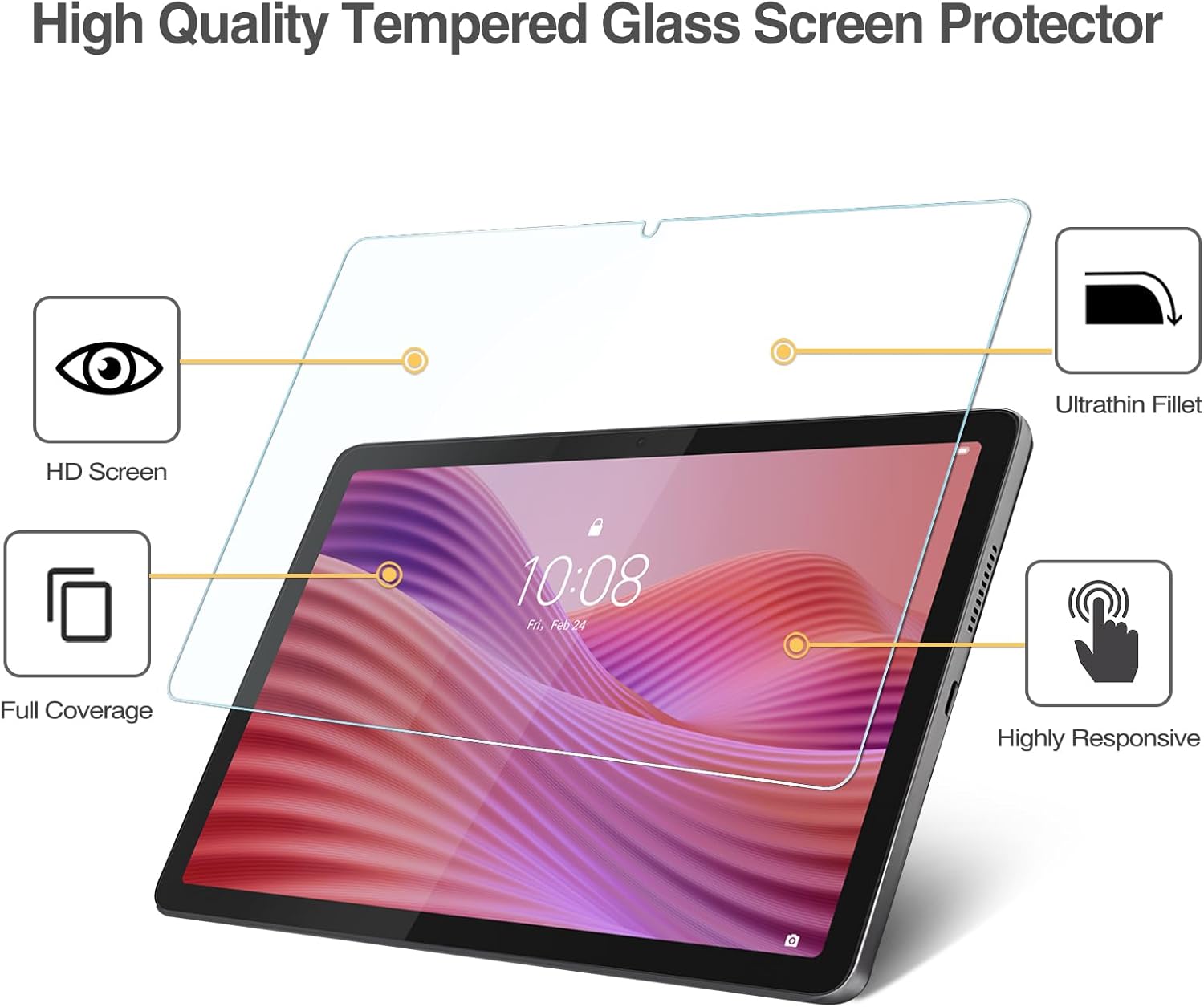 1 PCS 9H Tempered Glass Tablet - огляд і ціна Matte Anti Glare Screen Protector