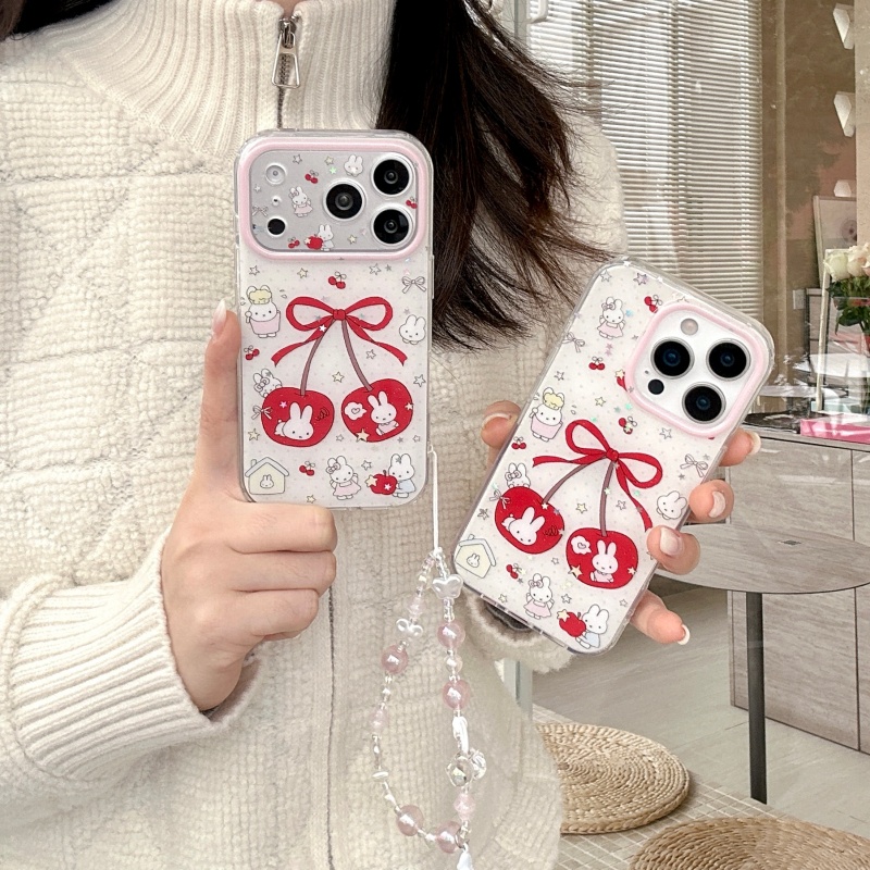 Cute cartoon sweet cherry Miff - огляд і ціна Cute Cartoon Wrist Strap Silicone Case