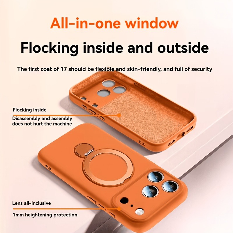 360 Magnetic Stand Liquid Sili - огляд і ціна Liquid Silicone Magnetic Phone Case