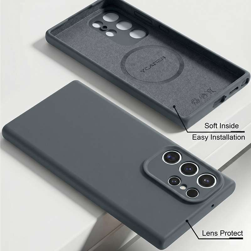 Soft Liquid Silicone Case For  - огляд і ціна Liquid Silicone Magnetic Phone Case