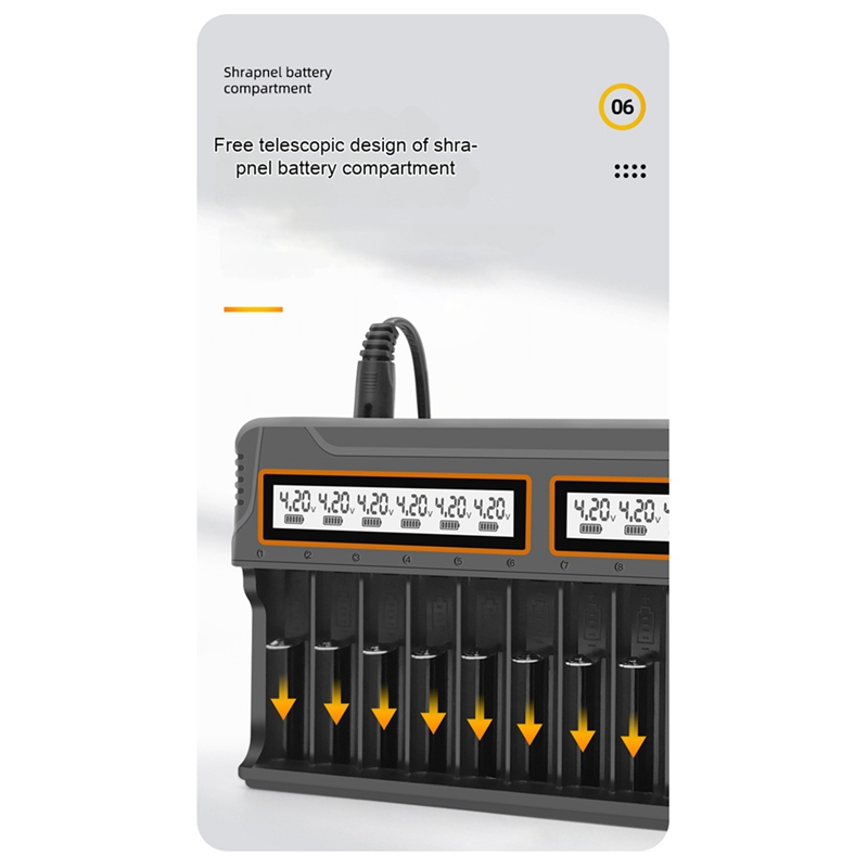 18650 Charger 12 Slots Aa.Aaa  - огляд і ціна Chargers