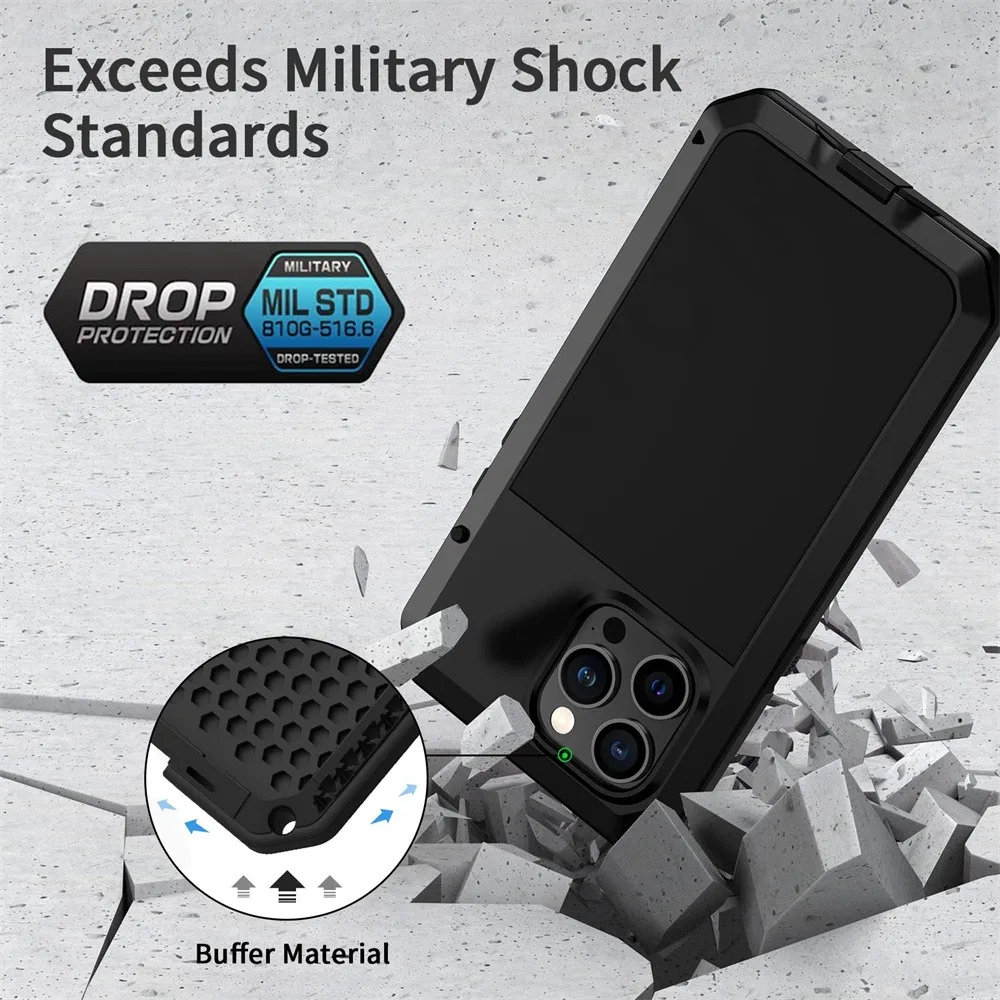 Case For iPhone 16e 15 14 13 1 - огляд і ціна Heavy Duty 360 Full Body Protective Case
