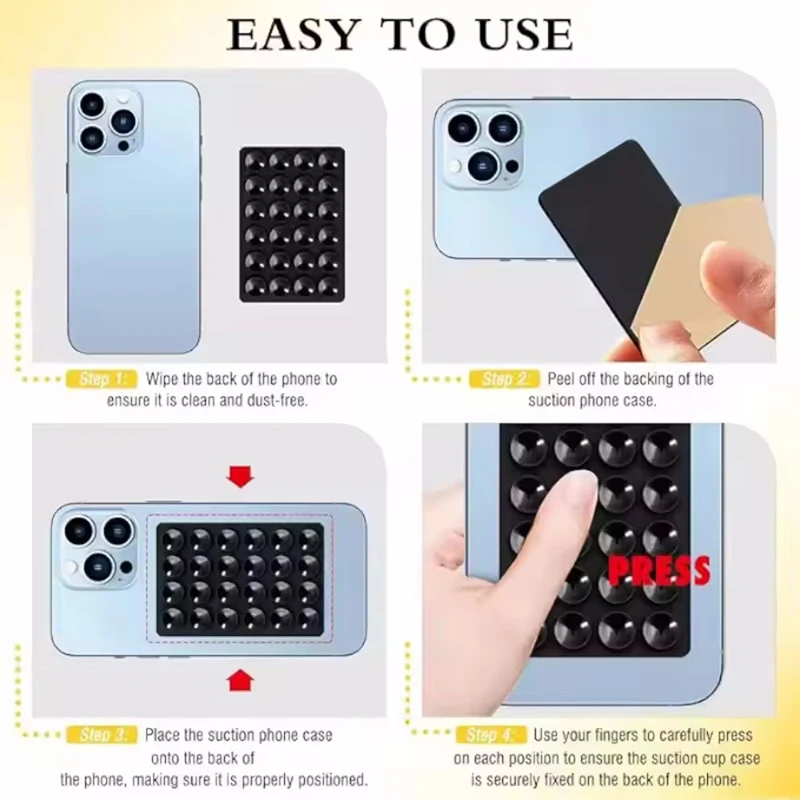 Silicone Wall Suction Cup Brac - огляд і ціна Phone Cases