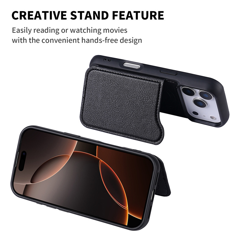 For Magsafe Magnetic Flip Leat - огляд і ціна Leather Wallet Card Holder Phone Cover