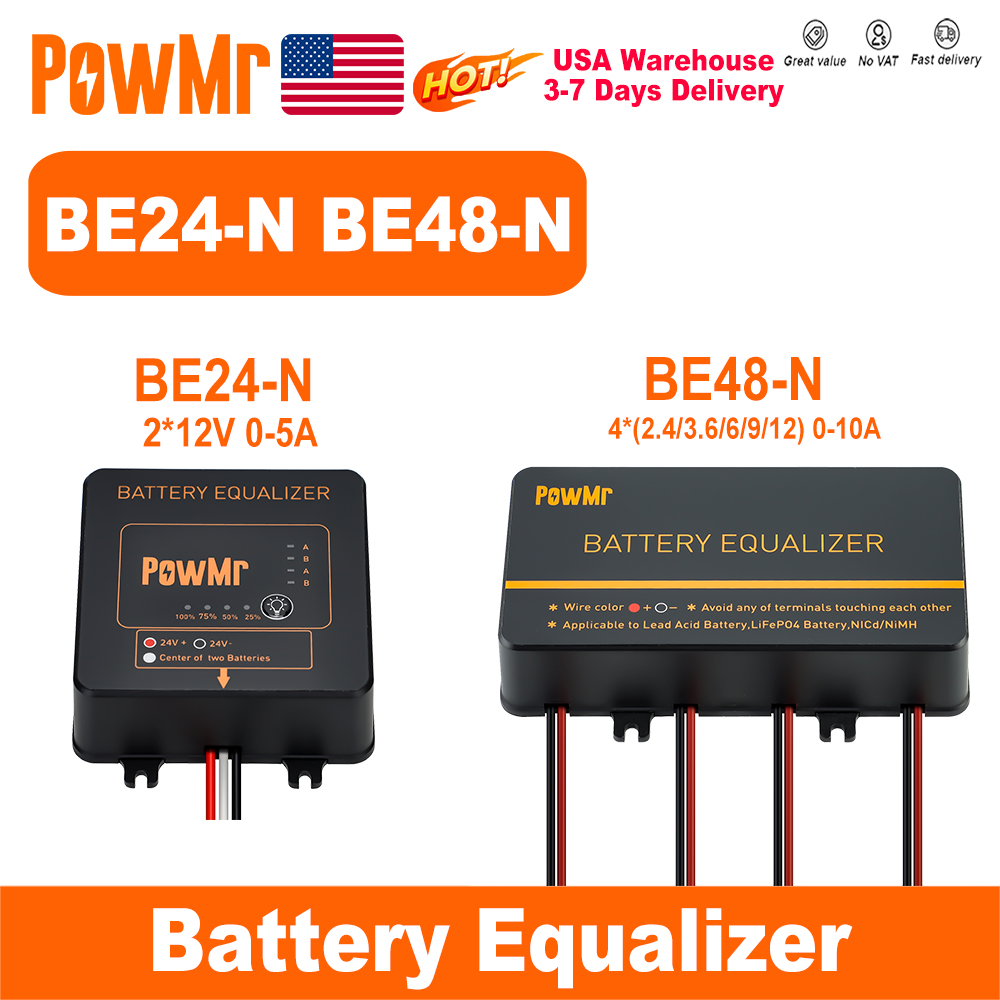 PowMr USA 24V 48V Battery Equa - огляд і ціна Power Banks