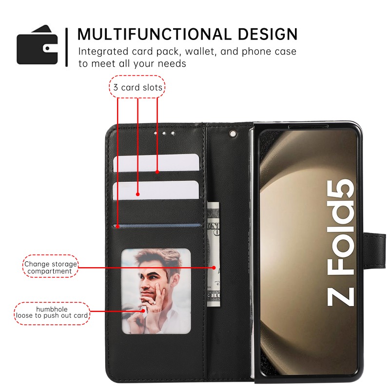 Leather Flip Phone Case for Sa - огляд і ціна Leather Wallet Card Holder Phone Cover