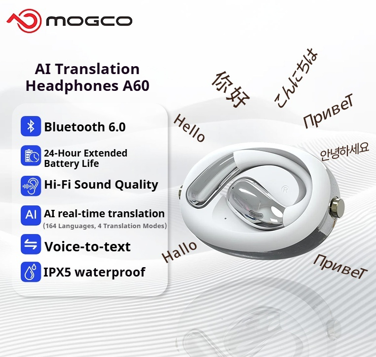 A60 Business AI Translator Ear - огляд і ціна Earphones