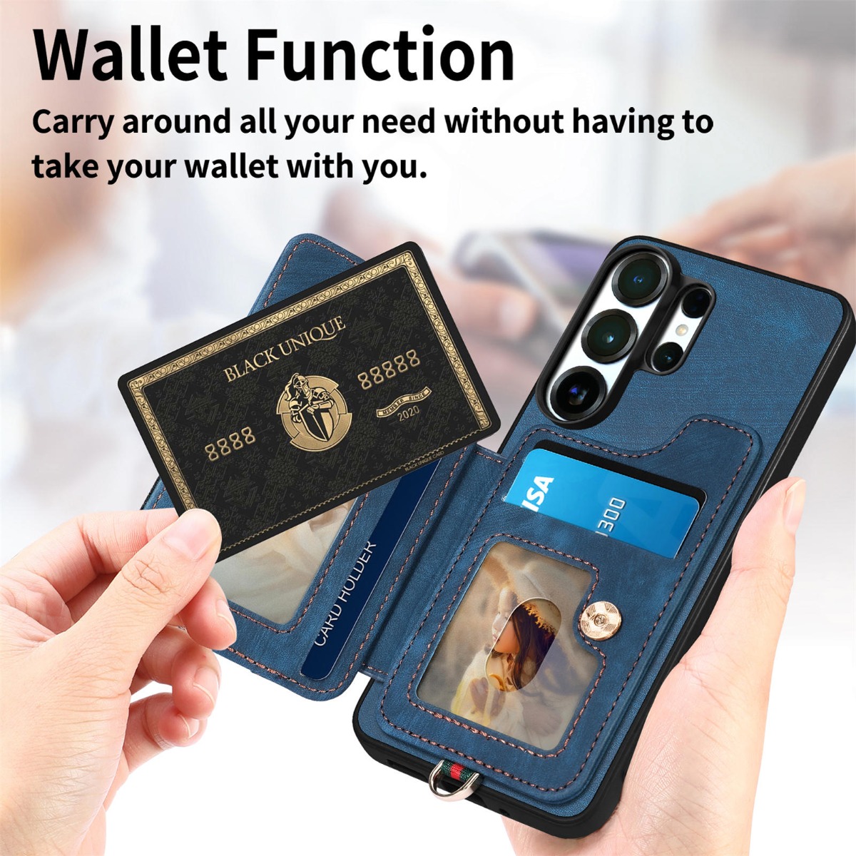 Phone Case for Samsung S26 Ult - огляд і ціна Leather Wallet Card Holder Phone Cover