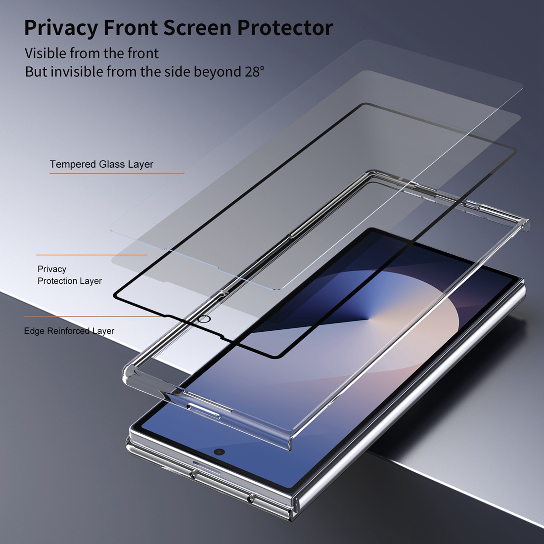 Privacy Anti-Spy Tempered Glas - огляд і ціна Anti Spy Privacy Glass Case