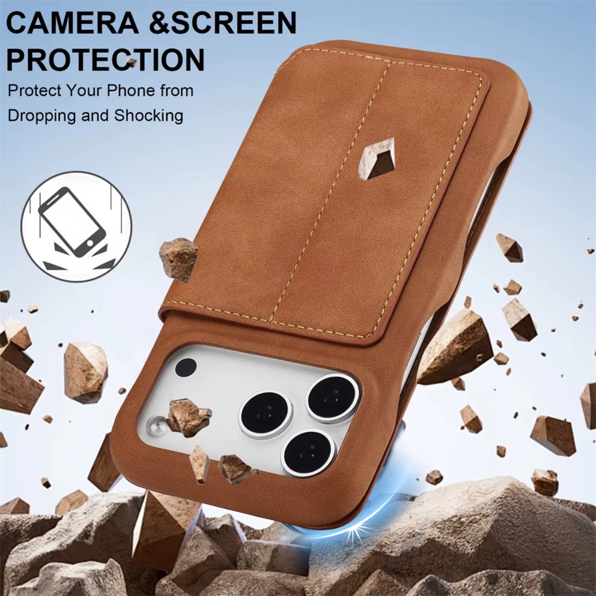 Leather Wallet Magnetic Flip C - огляд і ціна Leather Wallet Card Holder Phone Cover