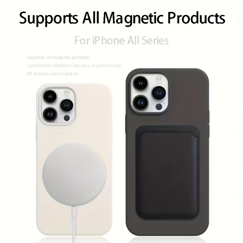 Solid Color Liquid Silicone Ma - огляд і ціна Liquid Silicone Magnetic Phone Case