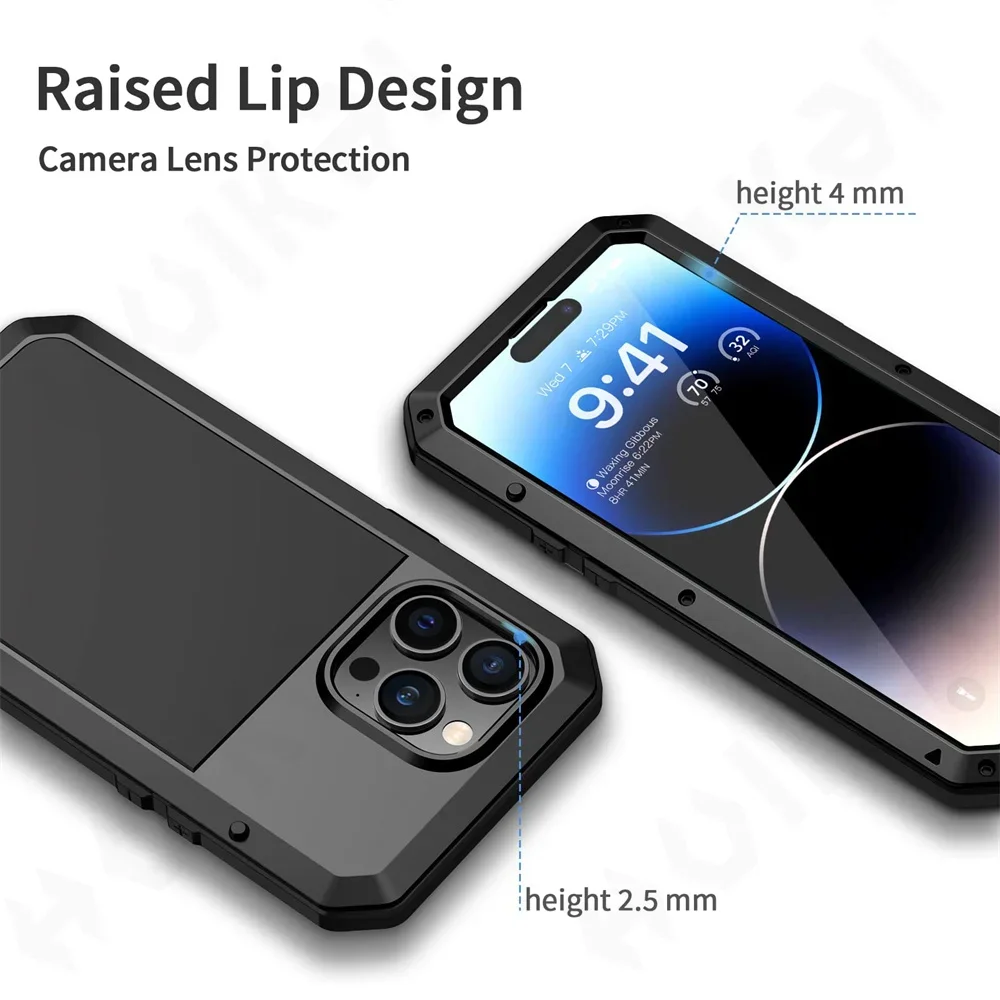 Case For iPhone 16 15 13 12 11 - огляд і ціна Heavy Duty 360 Full Body Protective Case