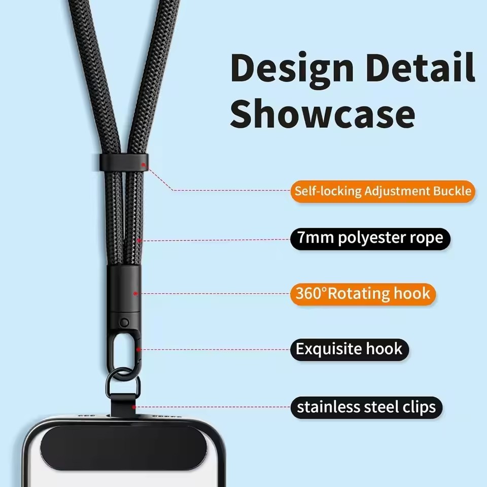 Universal Phone Lanyard with C - огляд і ціна Crossbody Lanyard Neck Strap Case
