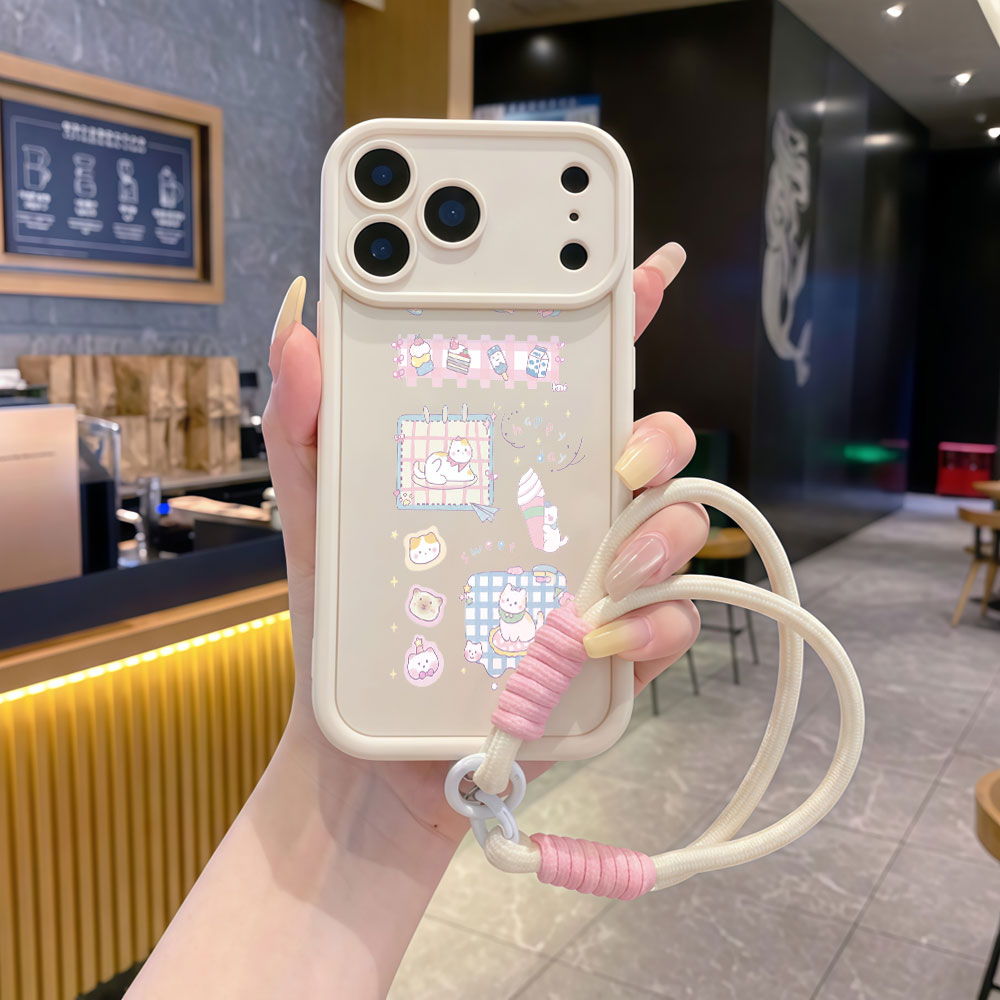 Wrist Strap Cartoon Cute Cat L - огляд і ціна Cute Cartoon Wrist Strap Silicone Case