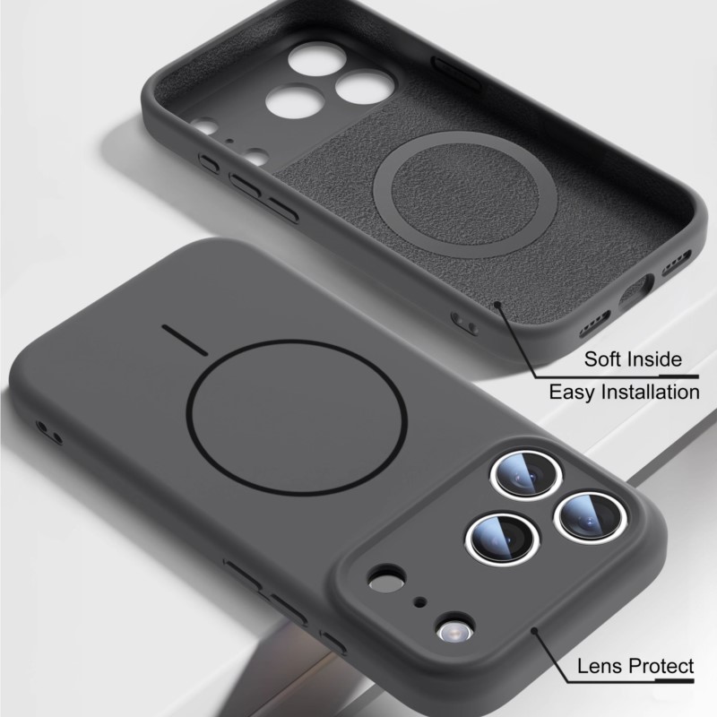 Luxury Liquid Silicone Case Fo - огляд і ціна Liquid Silicone Magnetic Phone Case
