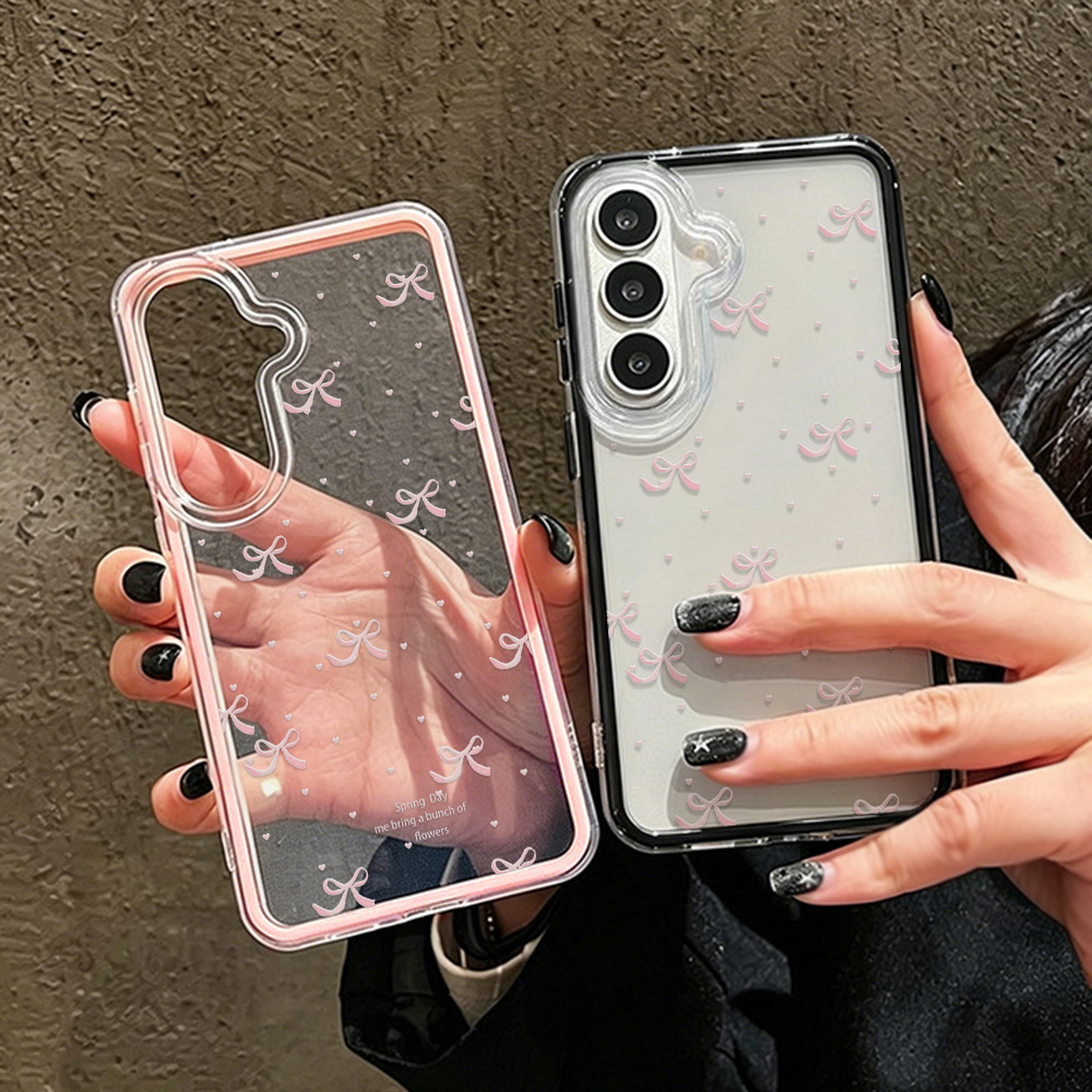 Cute Pink Bow Soft Phone Case  - огляд і ціна Clear Shockproof Bumper Case