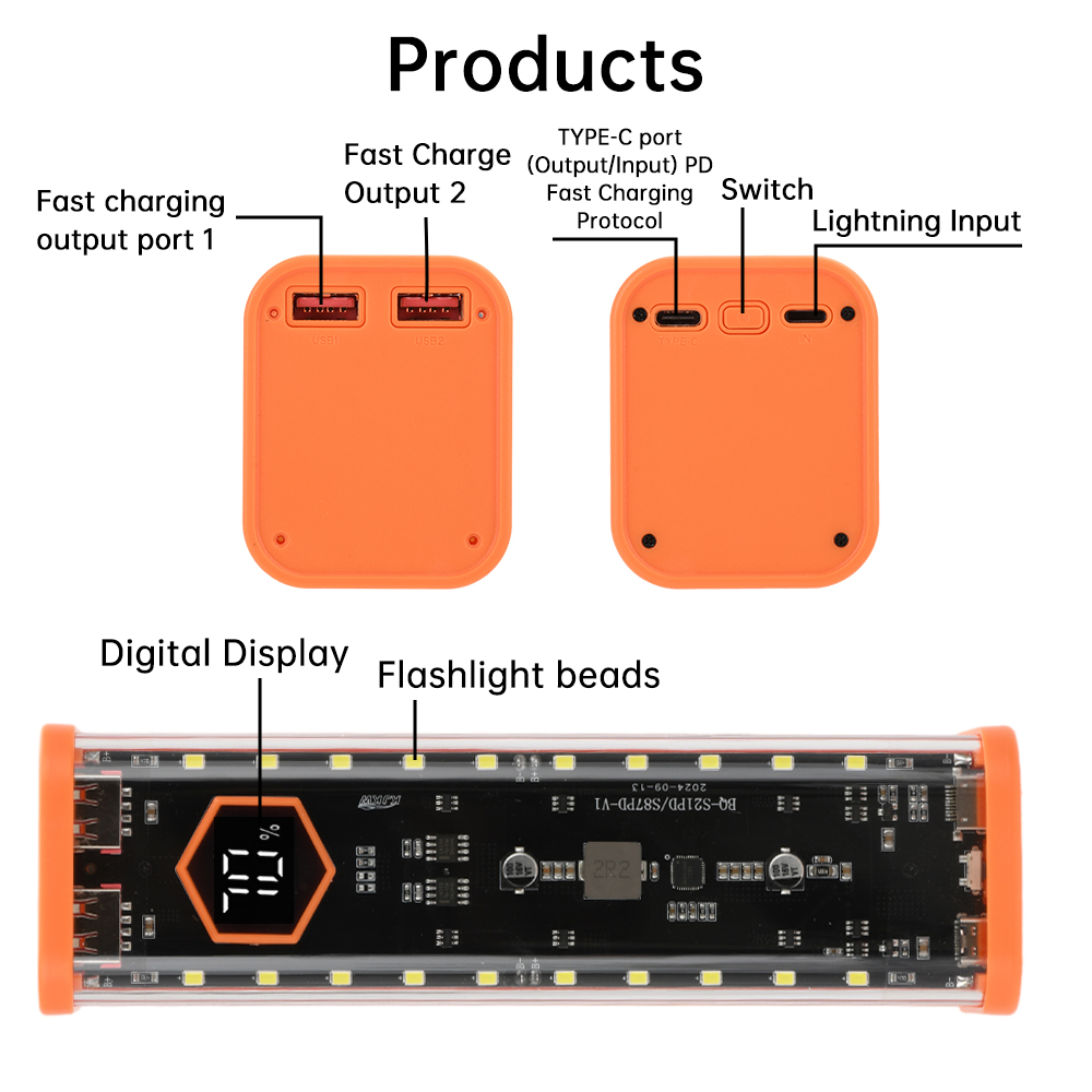 8*21700 Battery Case 22.5W Fas - огляд і ціна Power Banks