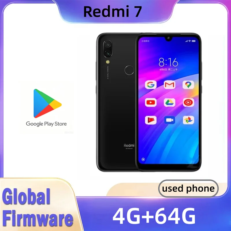 Xiaomi Redmi 7 Cellphone with  - огляд і ціна Phone Cases