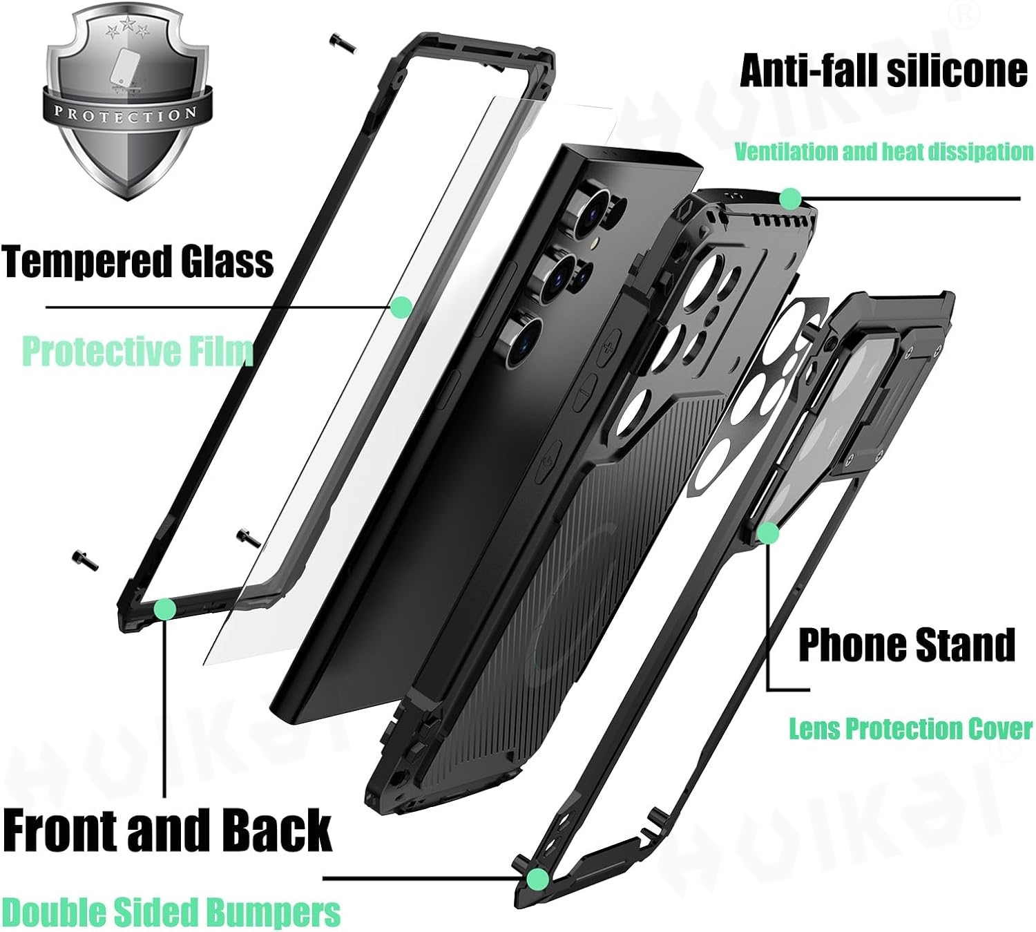 Case For Samsung Galaxy S24 Ul - огляд і ціна Heavy Duty 360 Full Body Protective Case