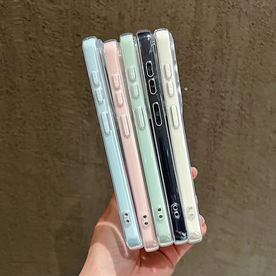 Luxury Candy Color Frame Clear - огляд і ціна Clear Shockproof Bumper Case