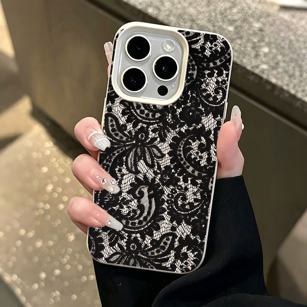 Black Vintage Floral Lace Lych - огляд і ціна Vintage Floral Pattern Soft Case