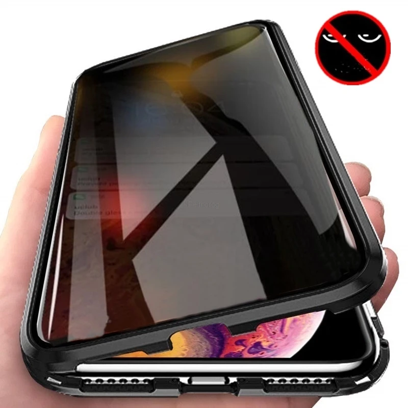 Magnetic Tempered Glass Privac - огляд і ціна Anti Spy Privacy Glass Case