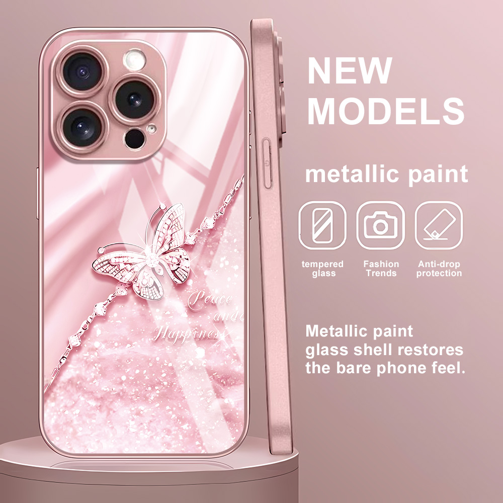 Pink Butterfly Tempered Glass  - огляд і ціна Screen Protectors