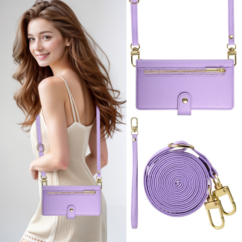 Zipper Crossbody Phone Case fo - огляд і ціна Leather Wallet Card Holder Phone Cover