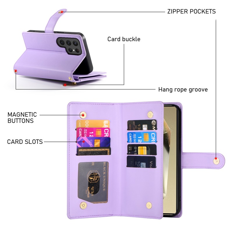 Zipper Crossbody Phone Case fo - огляд і ціна Leather Wallet Card Holder Phone Cover