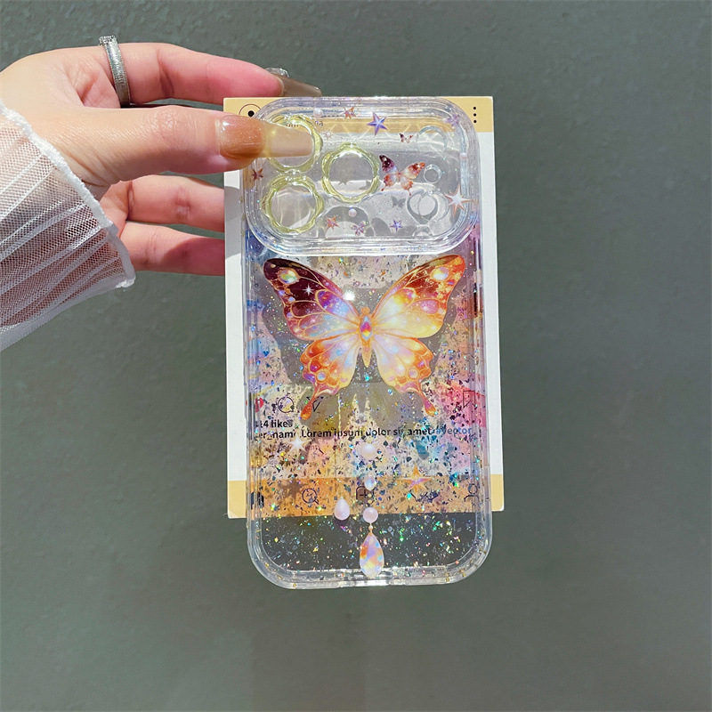 Luxury Colorful Sequins Butter - огляд і ціна Clear Shockproof Bumper Case
