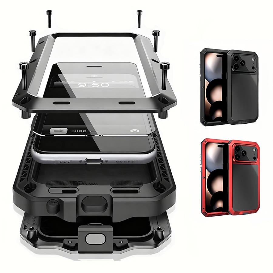 Heavy Duty Metal Armor Phone C - огляд і ціна Heavy Duty 360 Full Body Protective Case