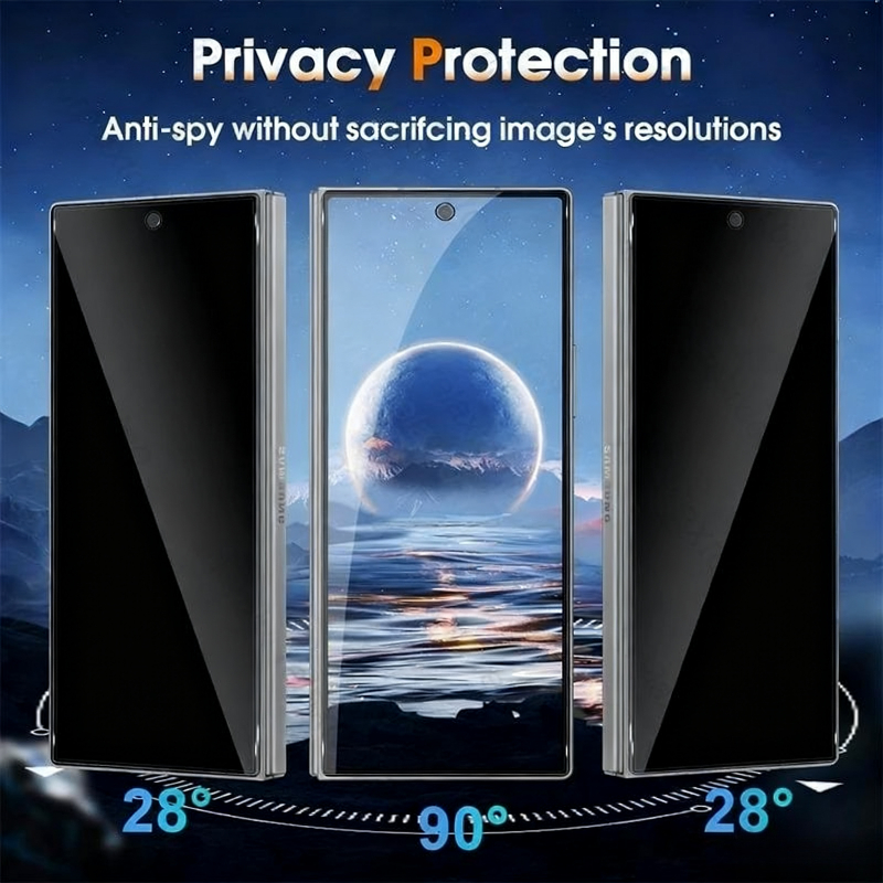 4Pcs Privacy Glass for Samsung - огляд і ціна Anti Spy Privacy Glass Case